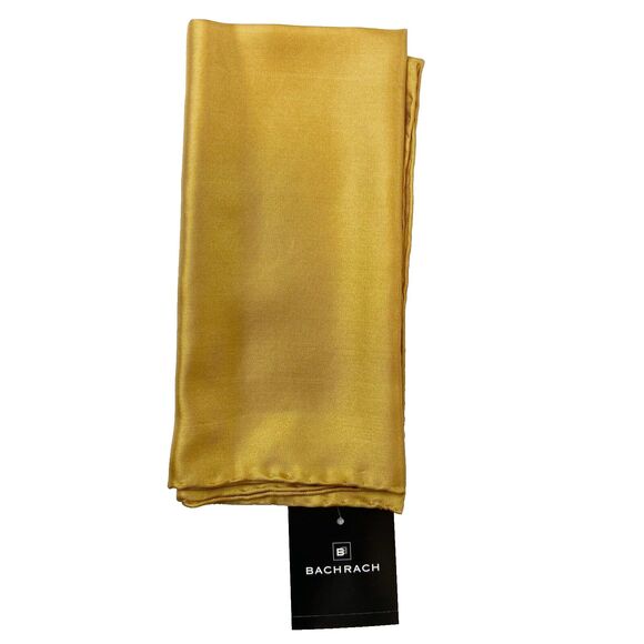 Bachrach Handkerchief Set of 2 Vintage 90s 100% Silk Hand Rolled Deadstock - Picture 5 of 7